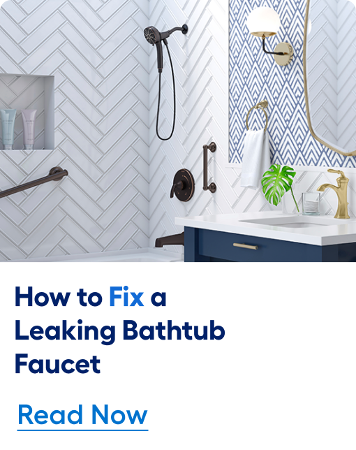 How to repair a leaking bathtub faucet. Read now. 	