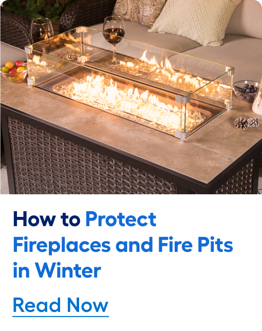 How to Protect Fireplaces and Fire Pits in Winter. Read Now.