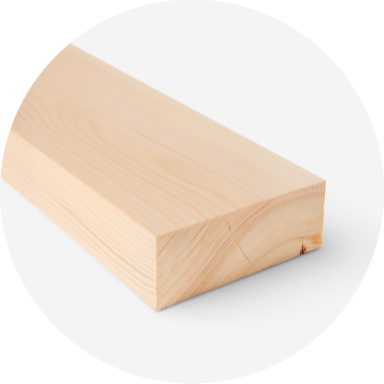 A piece of hardwood lumber.