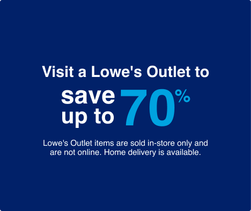 Lowe's Outlet Store Banner