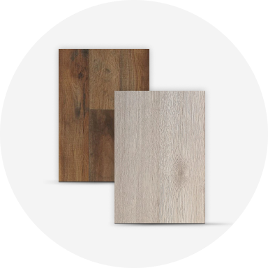 A section of wood flooring.