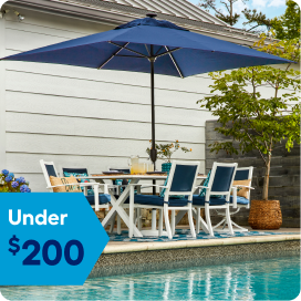 Rectangular umbrellas under $200.