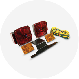 A trailer brake and turn signal light kit.
