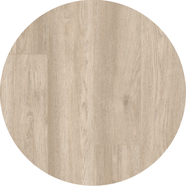 A light brown wood-look laminate flooring color swatch.