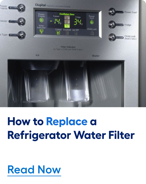 How to replace a refrigerator water filter. Read now.