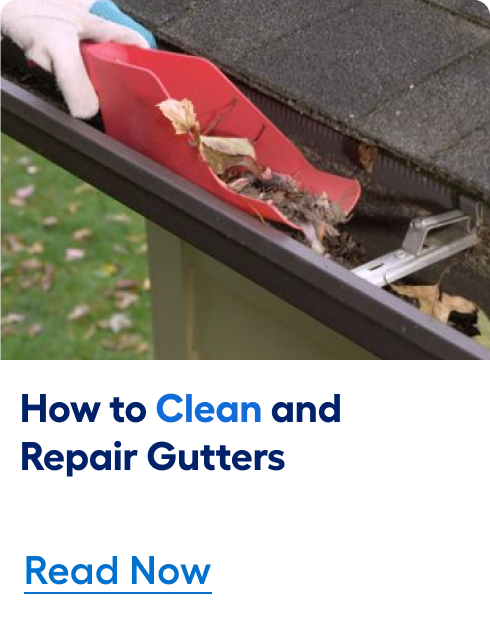 How to clean and repair gutters. Read now. 	