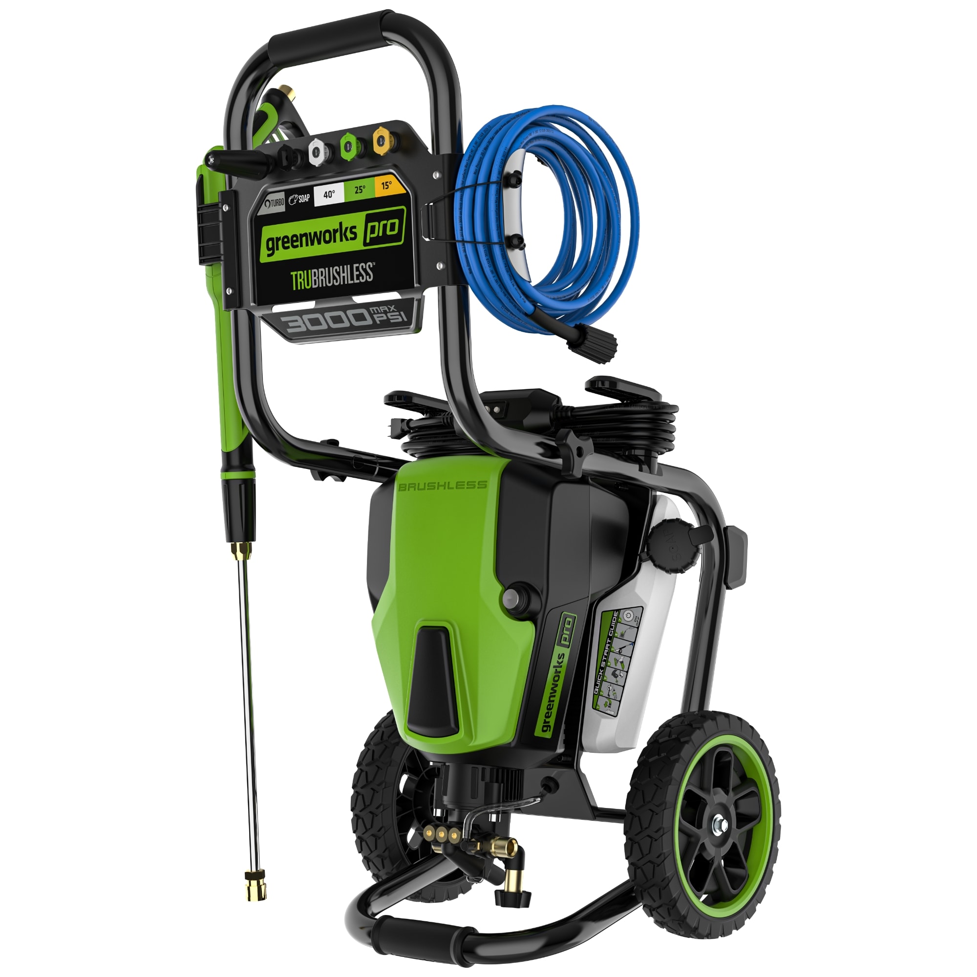 3000-PSI 2.0-GPM Cold Water Electric Pressure washer with 5 Spray Tips