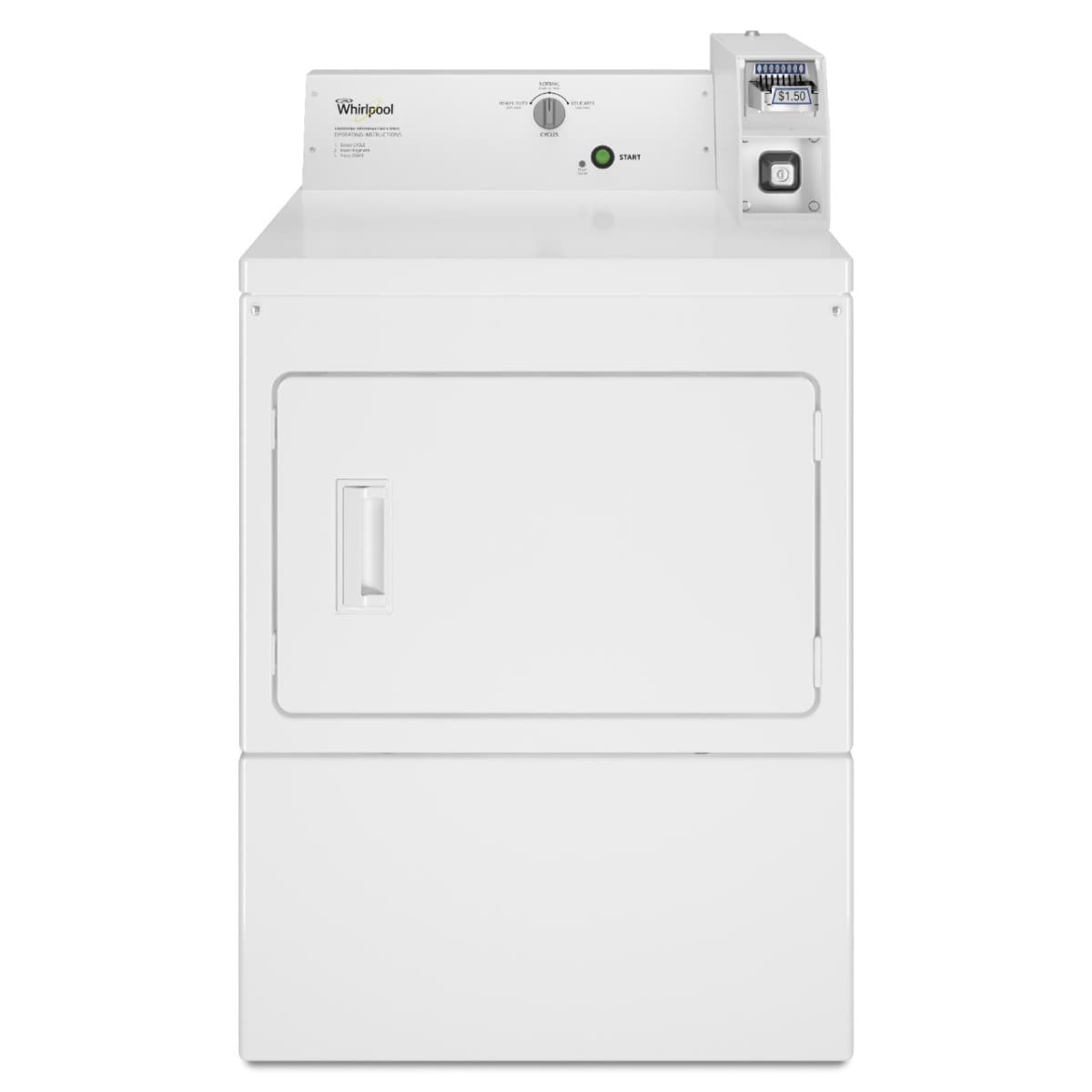 Commercial 7.4-cu ft Coin-Operated Electric Commercial Dryer ( White )