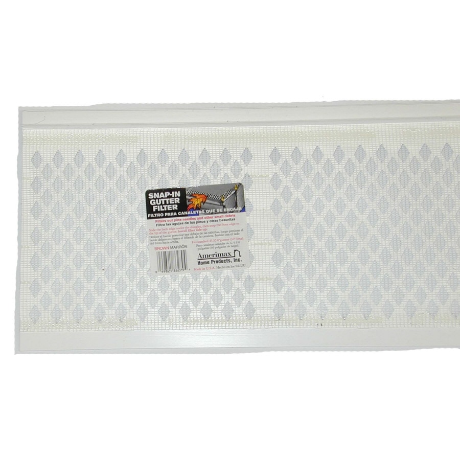 Snap-In Gutter Filter PVC K style 6.5-in x 3.0-ft Gutter guard