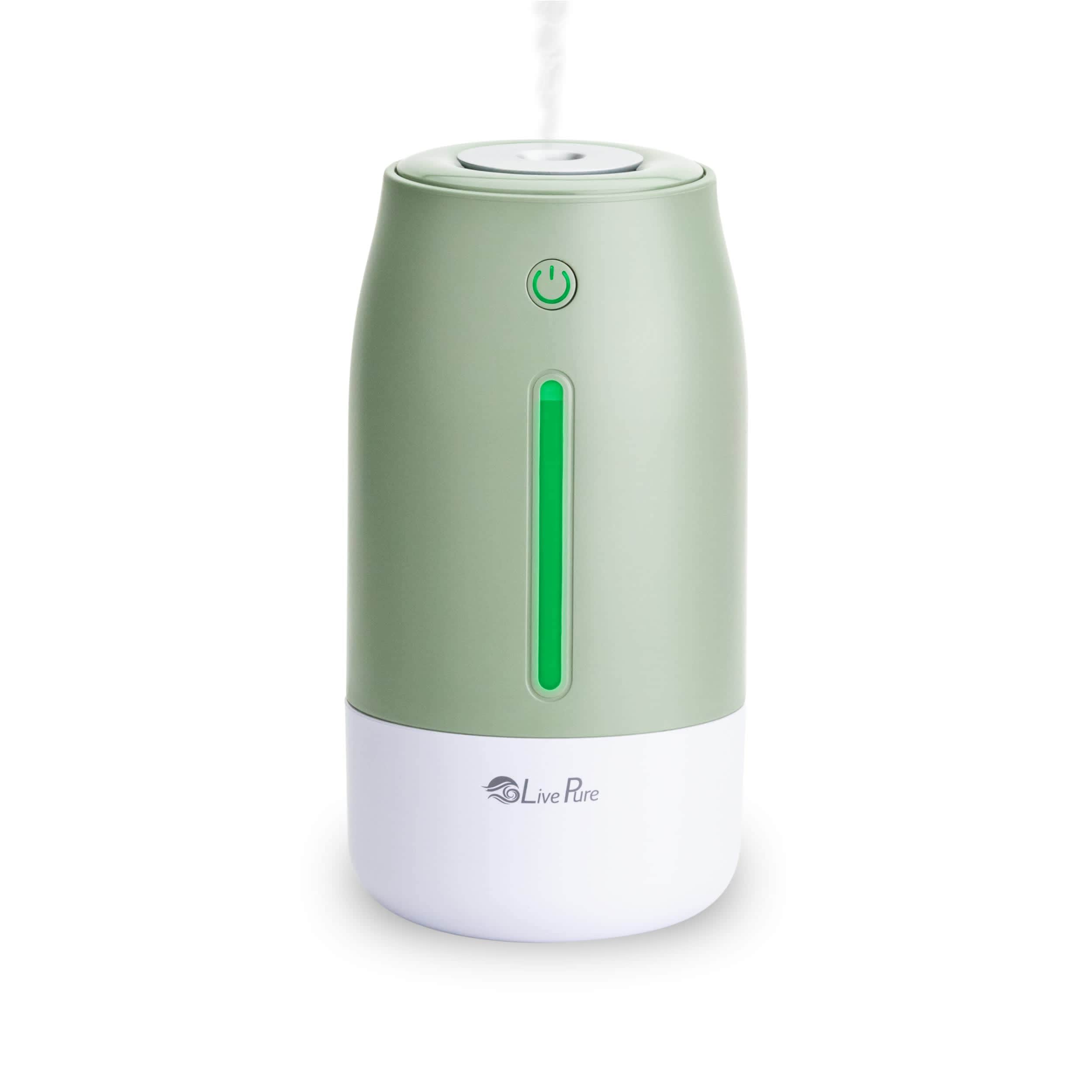LivePure Cool Mist Portable 2 Cup Ultrasonic Cool Mist Humidifier - Mint Green #LP250HUM-MGR