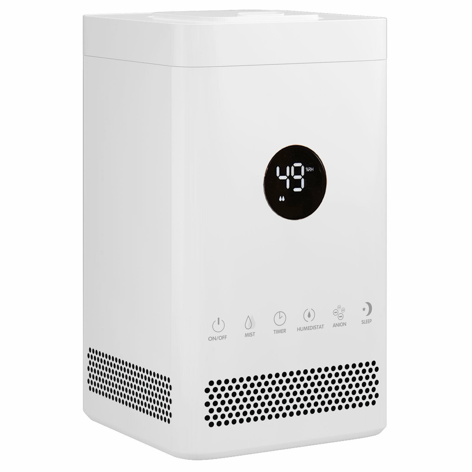 Slickblue 3.5L Home Top-Fill Silver Ion Touch Control Humidifier with Multiple Mode White – Bedroom Office Living Room Use #D-CO-SU27742PE