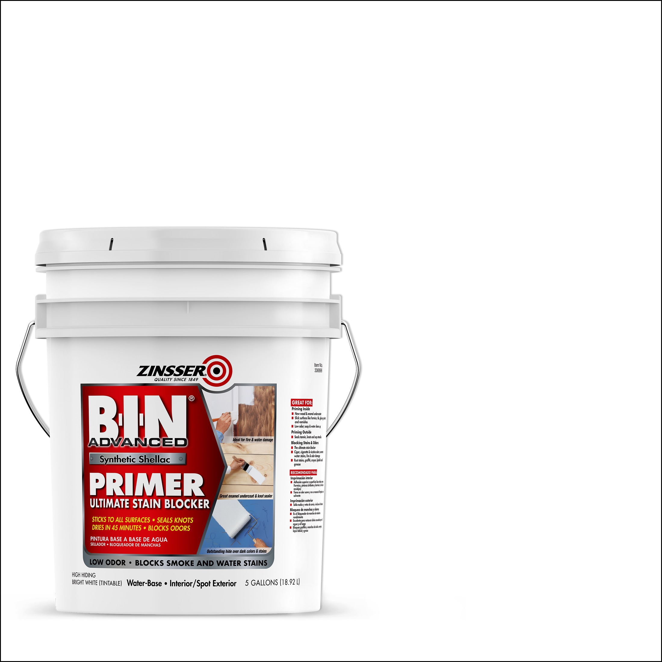 B-I-N Advanced Interior Multi-purpose Shellac Wall and Ceiling Primer ( 5-gallon )