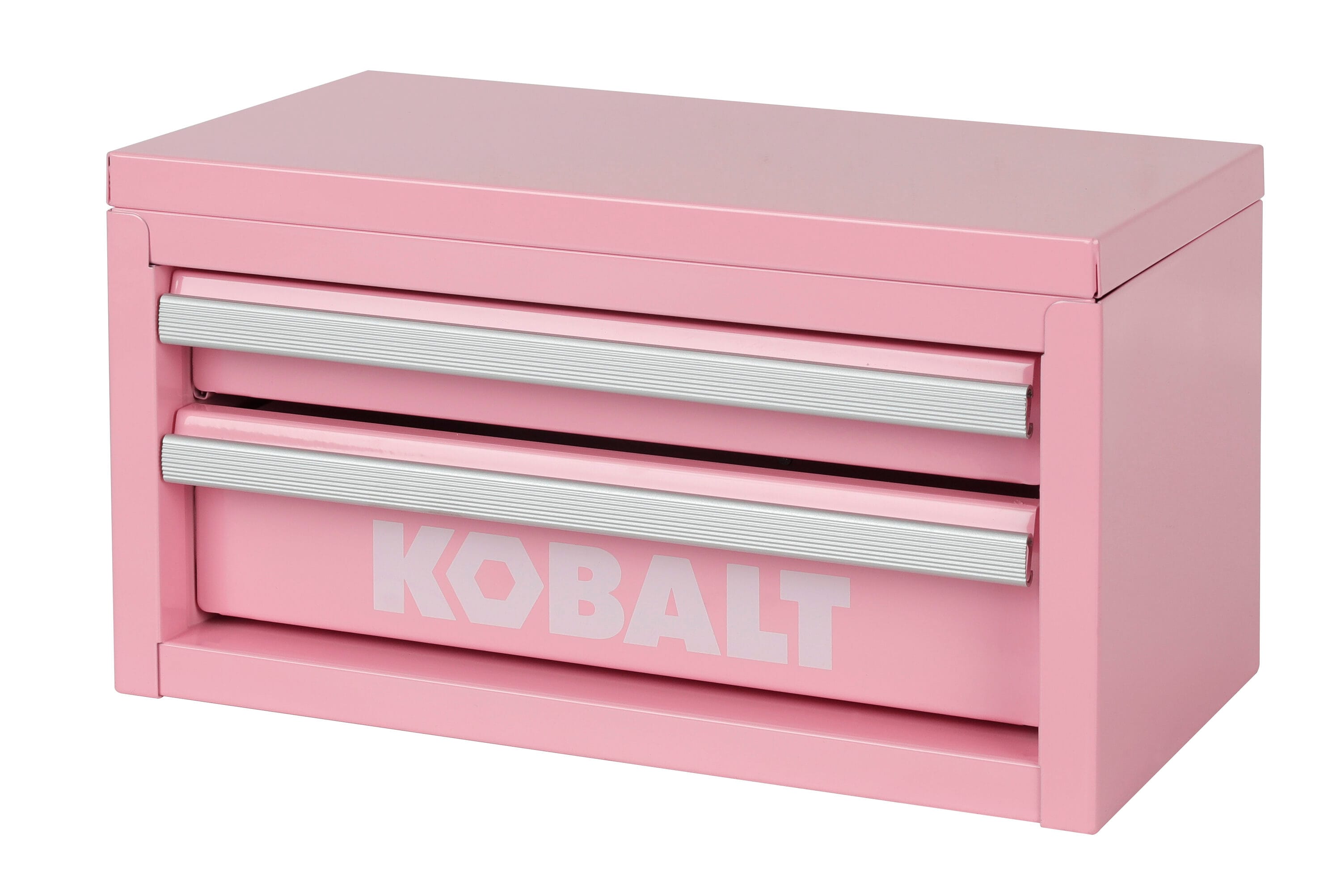 Portable Mini Toolbox 10.83-in W x 5.91-in H x 5.91-in D 2 -Drawer Pink Steel Tool Box