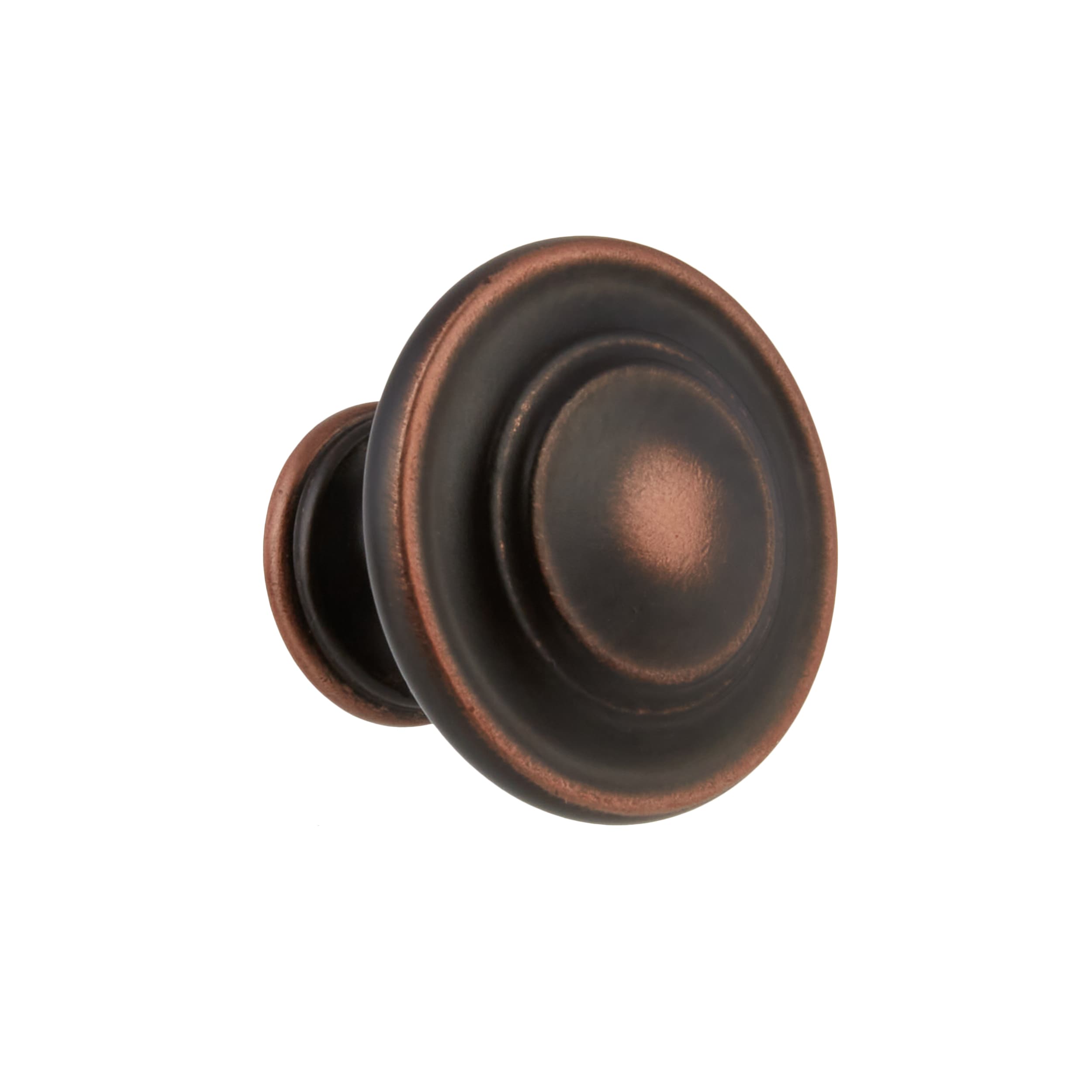 Oliver 1-11/32-in Aged Bronze Round Transitional Cabinet Knob