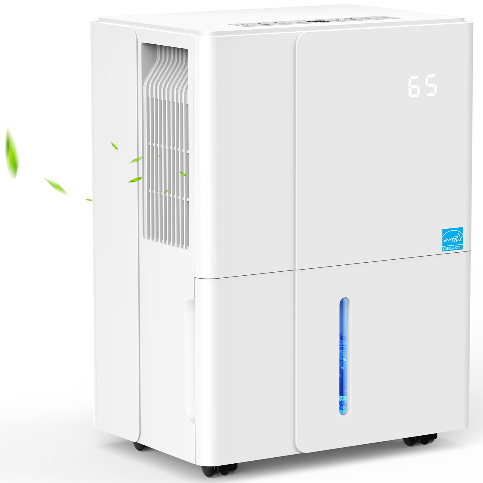 COWSAR 50 -Pint Large Room Dehumidifier For Basements , Bathrooms , Crawlspaces White #LSDE6550