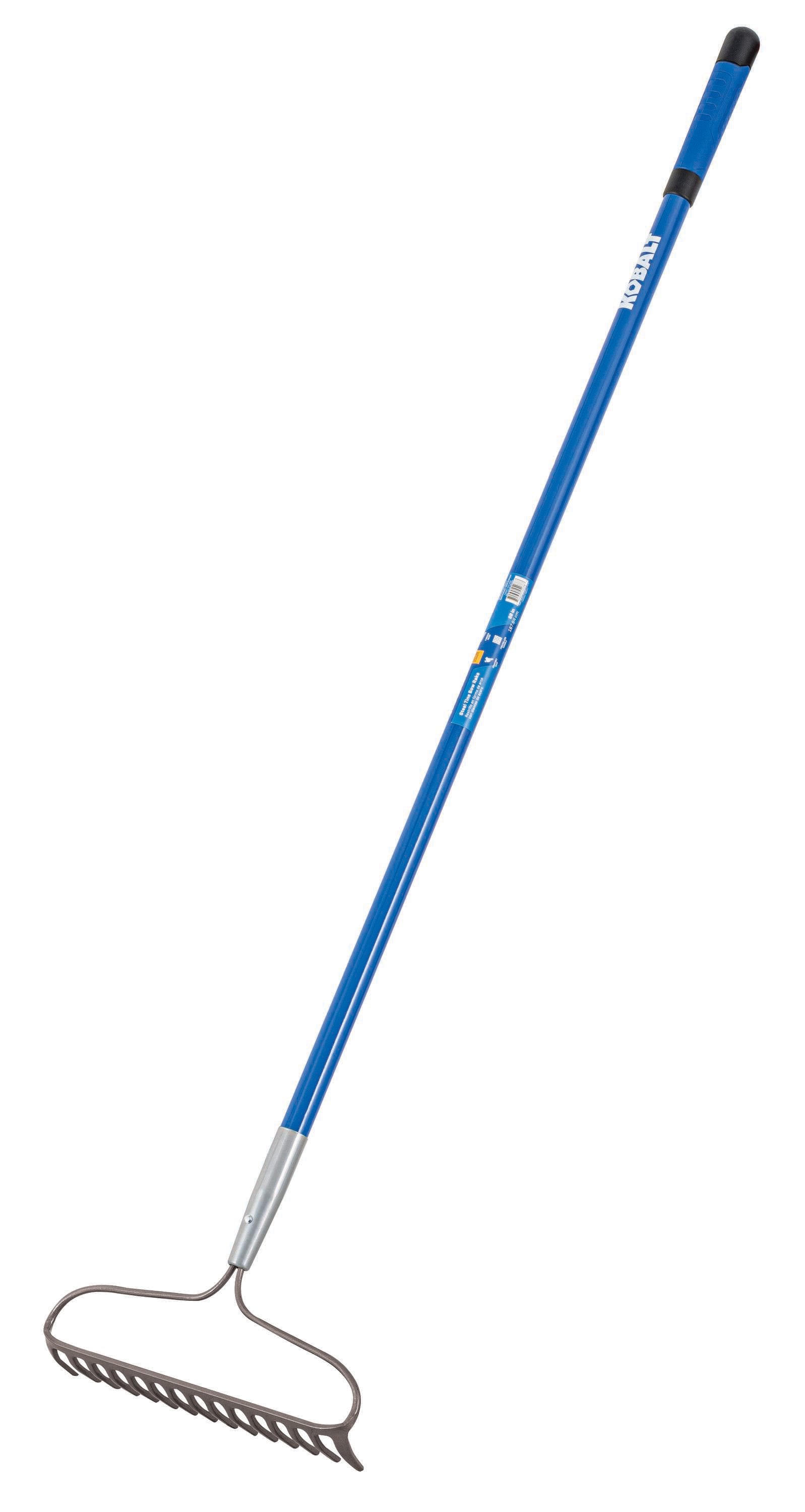 60-in L Fiberglass -Handle Forged steel Garden Rake