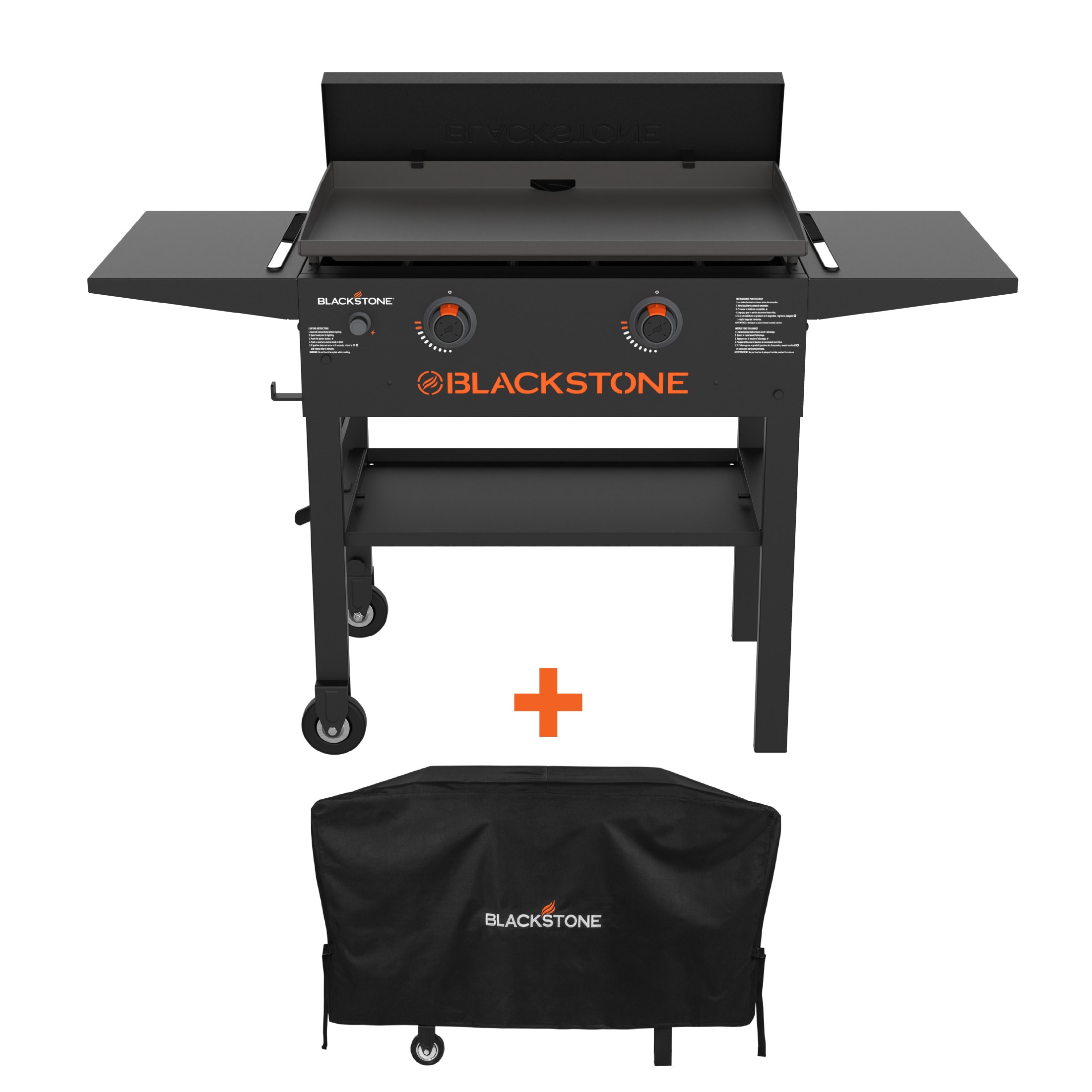28" Griddle and Cover Bundle 2 -Burner Liquid propane Flat Top Grill