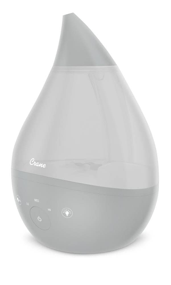 Crane Drop 2.0 Cool mist Medium Room Tabletop Humidifier - Gray #EE-5306GR