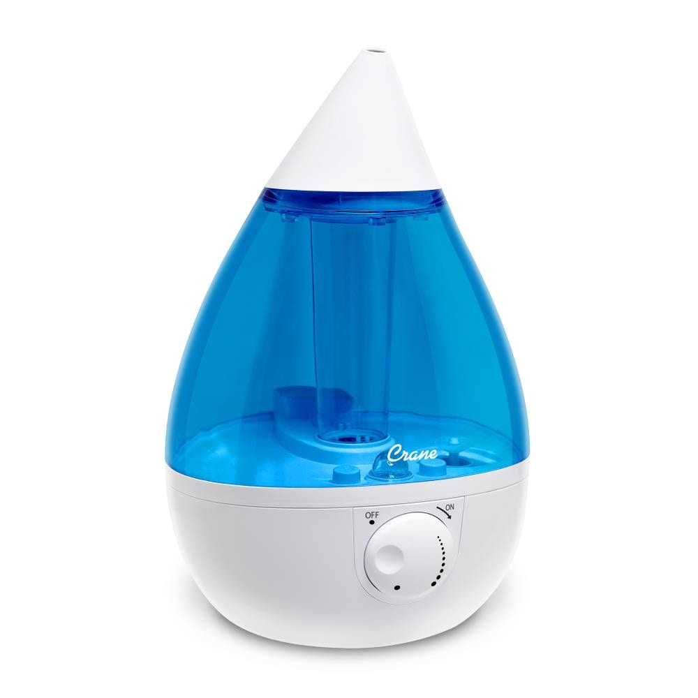 Crane Drop 1-Gallon Tabletop Ultrasonic Mechanical Humidifier (For Rooms Up To 500-sq ft) Multiple Colors/Finishes #EE-5301