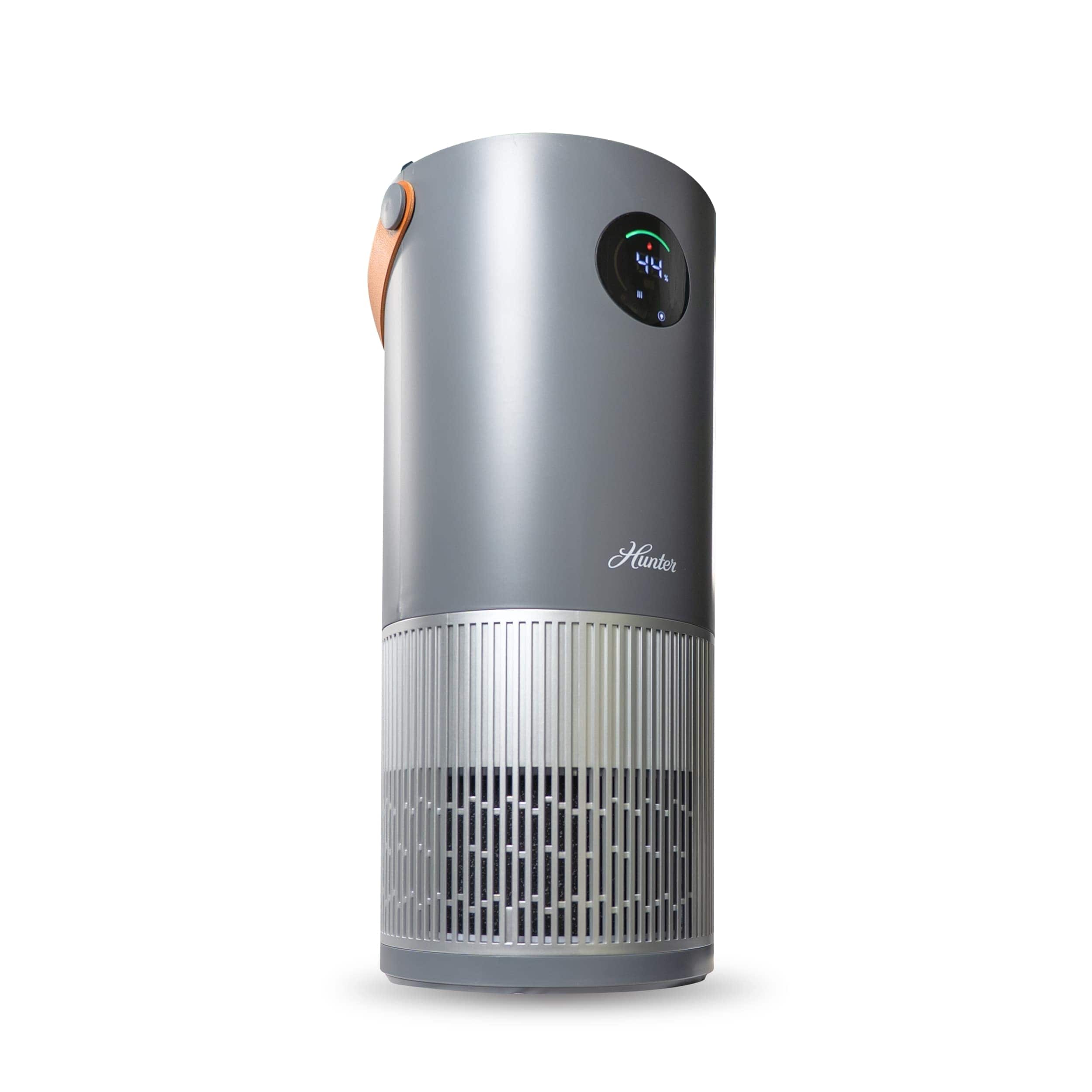Hunter Evaporative Humidifier 1.1 Gal and Air Purifier In One Recommended Room Size 200 Sq. Ft. Grey/Silver #HPH625-GRS