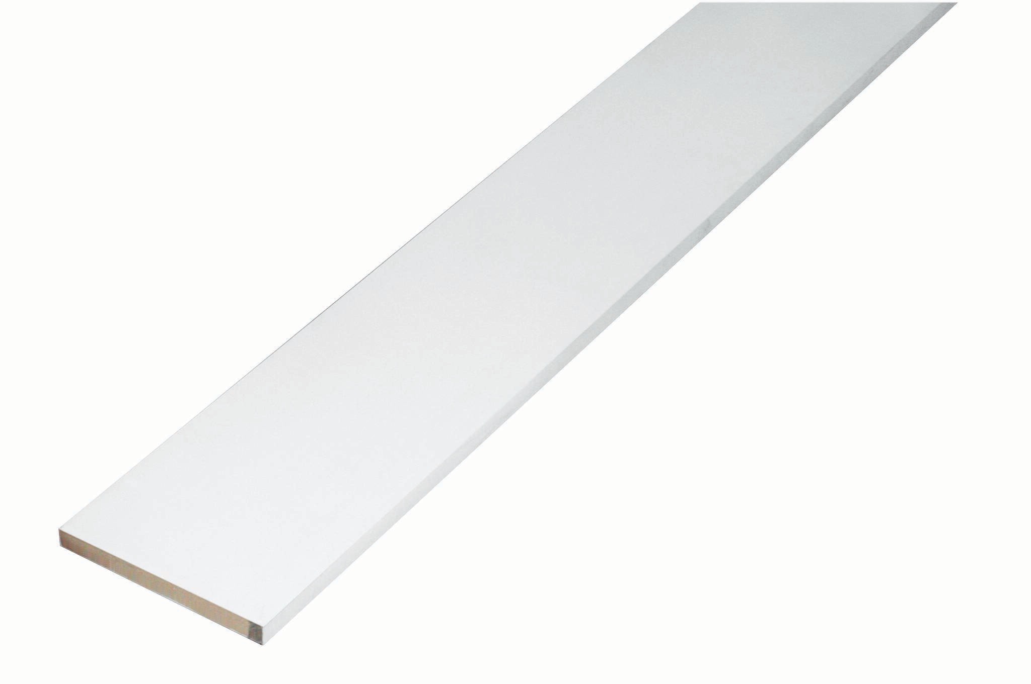 42-in x 7.5-in x 0.34-in Primed White Poplar Wood Stair Riser