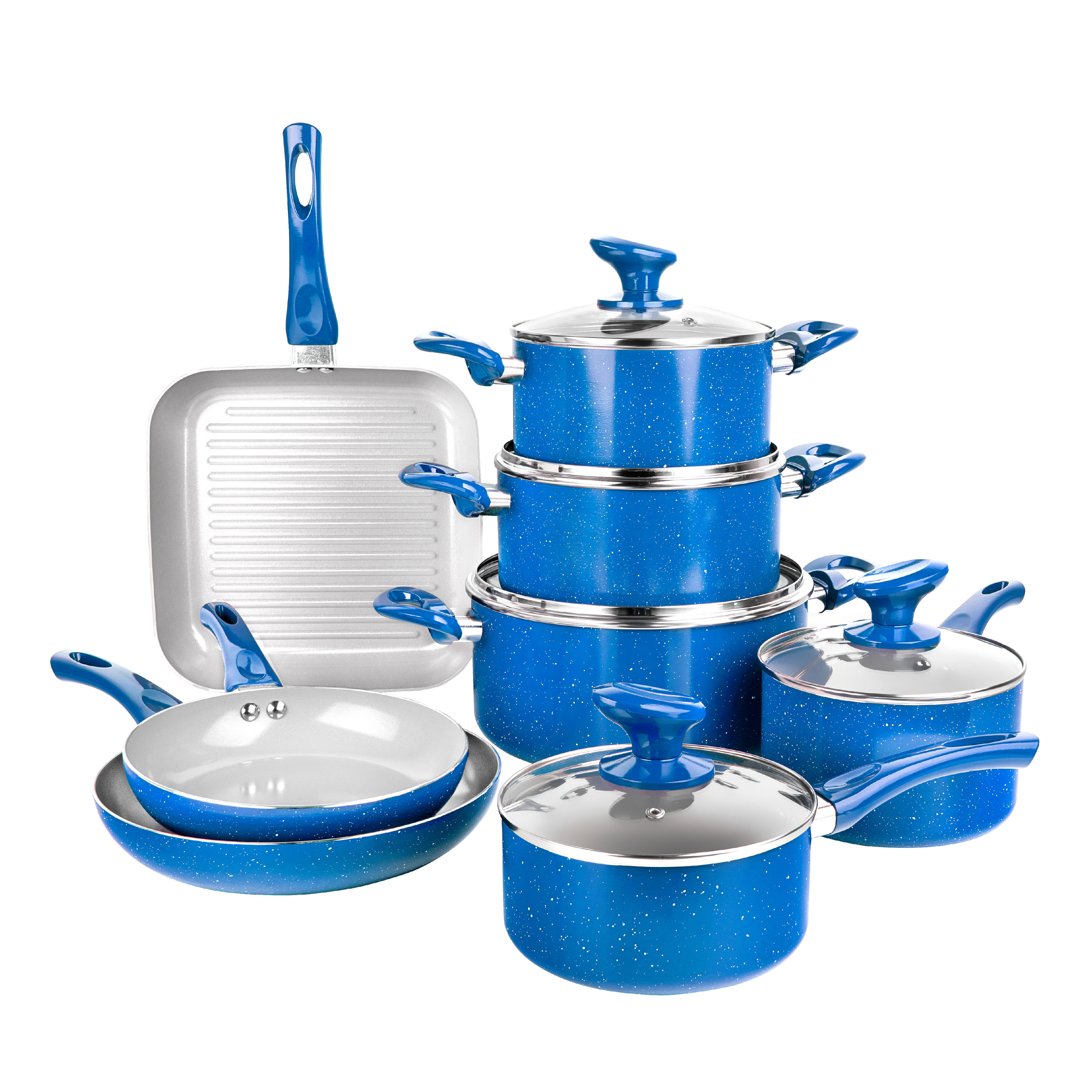 Farmhouse Series 14.57-in Ceramic Cookware set with Lid