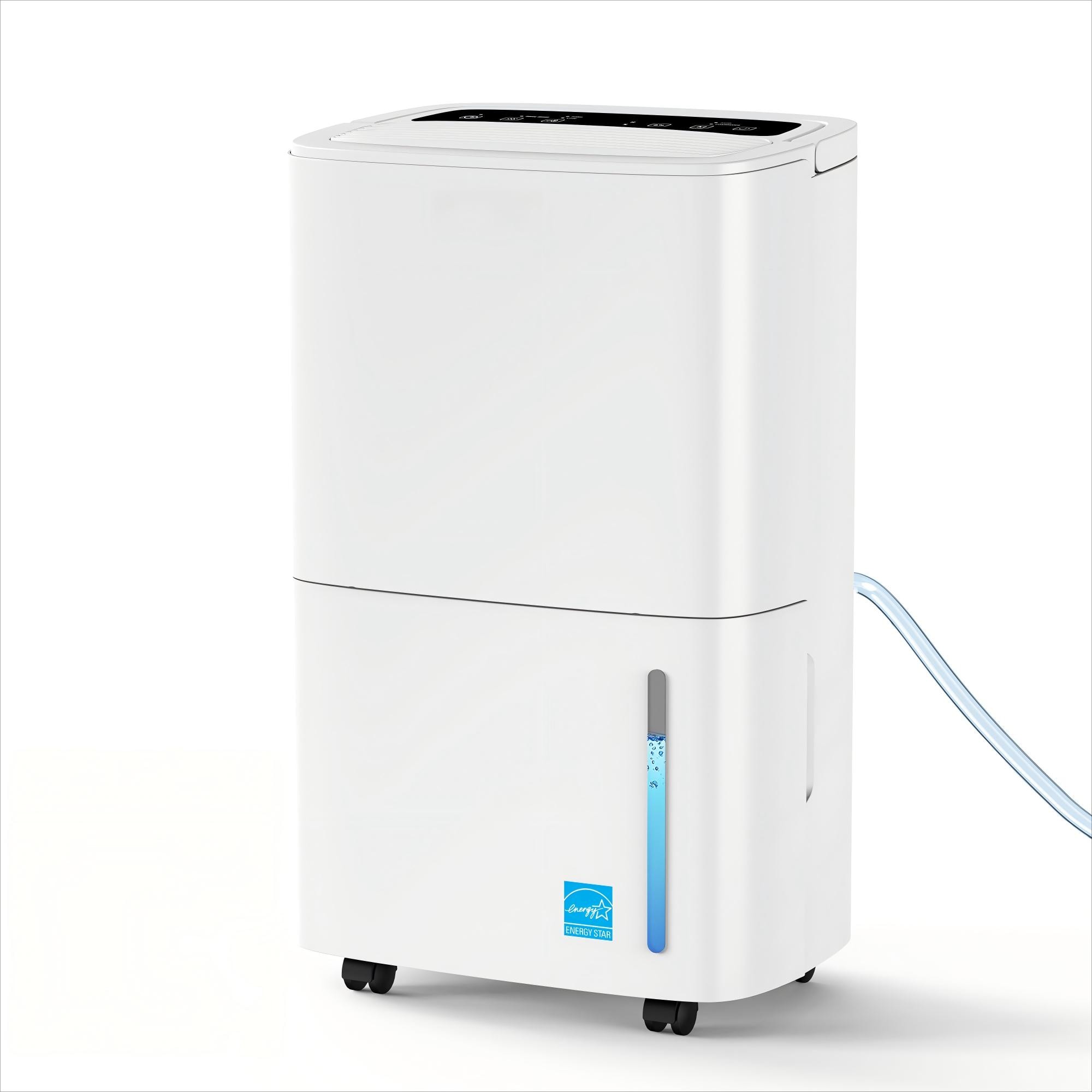 Elexnux 120 -Pint Large Room Dehumidifier For Basements , Bathrooms , Crawlspaces White #GTN-UDZ1-120P