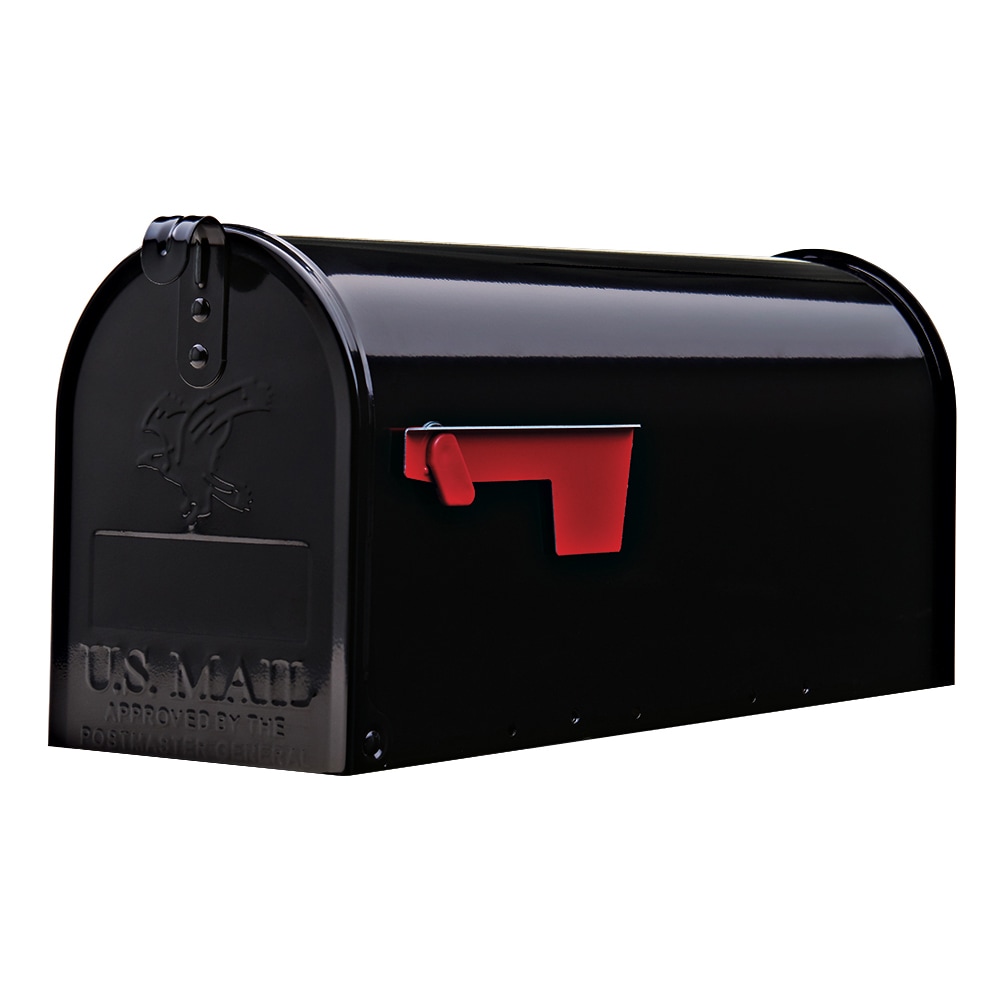 Elite Metal Standard Mailbox Black