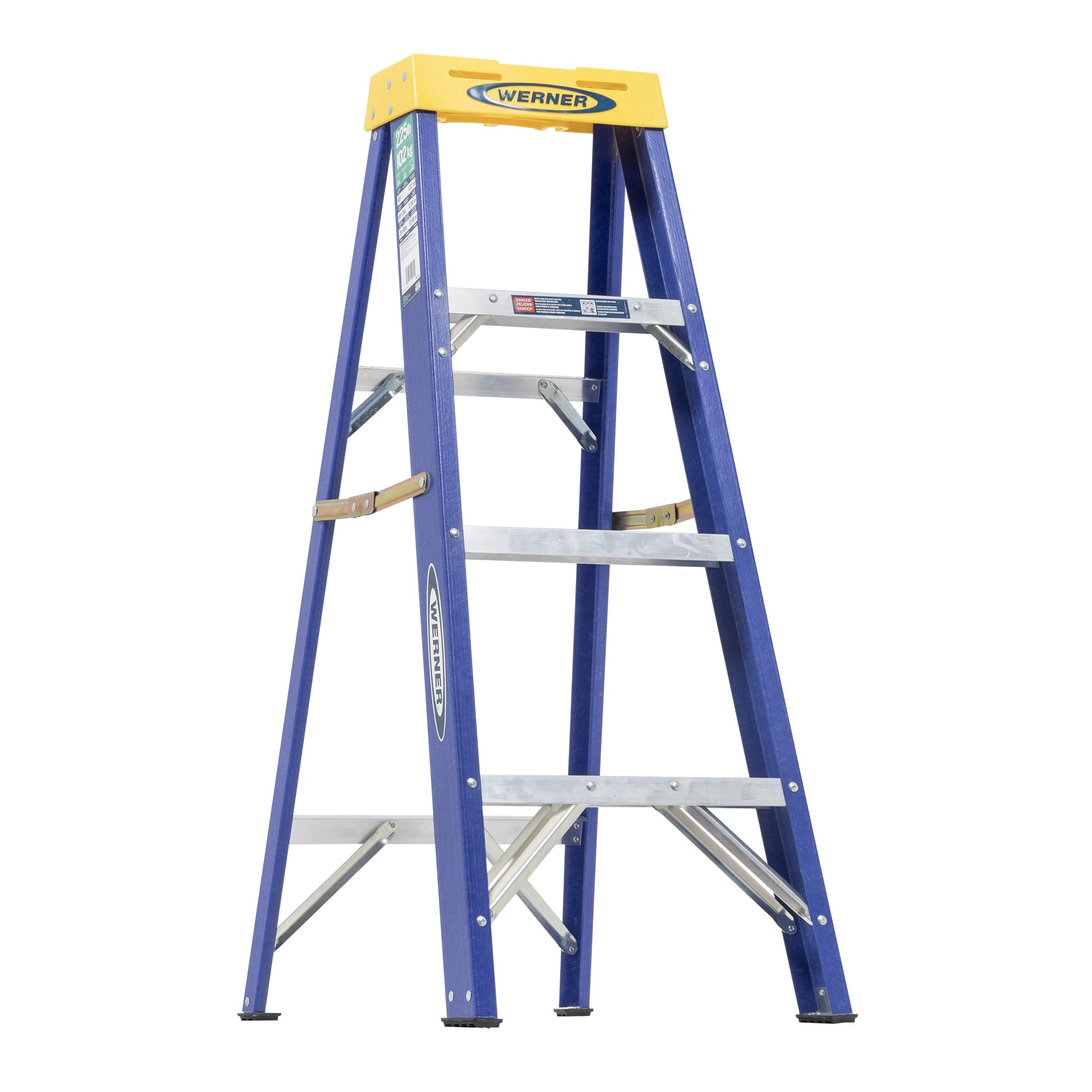 FS200 4.0-ft ( 8.0-ft Reach Height ) Fiberglass Type 2 - 225 lbs. Load Capacity Step ladder