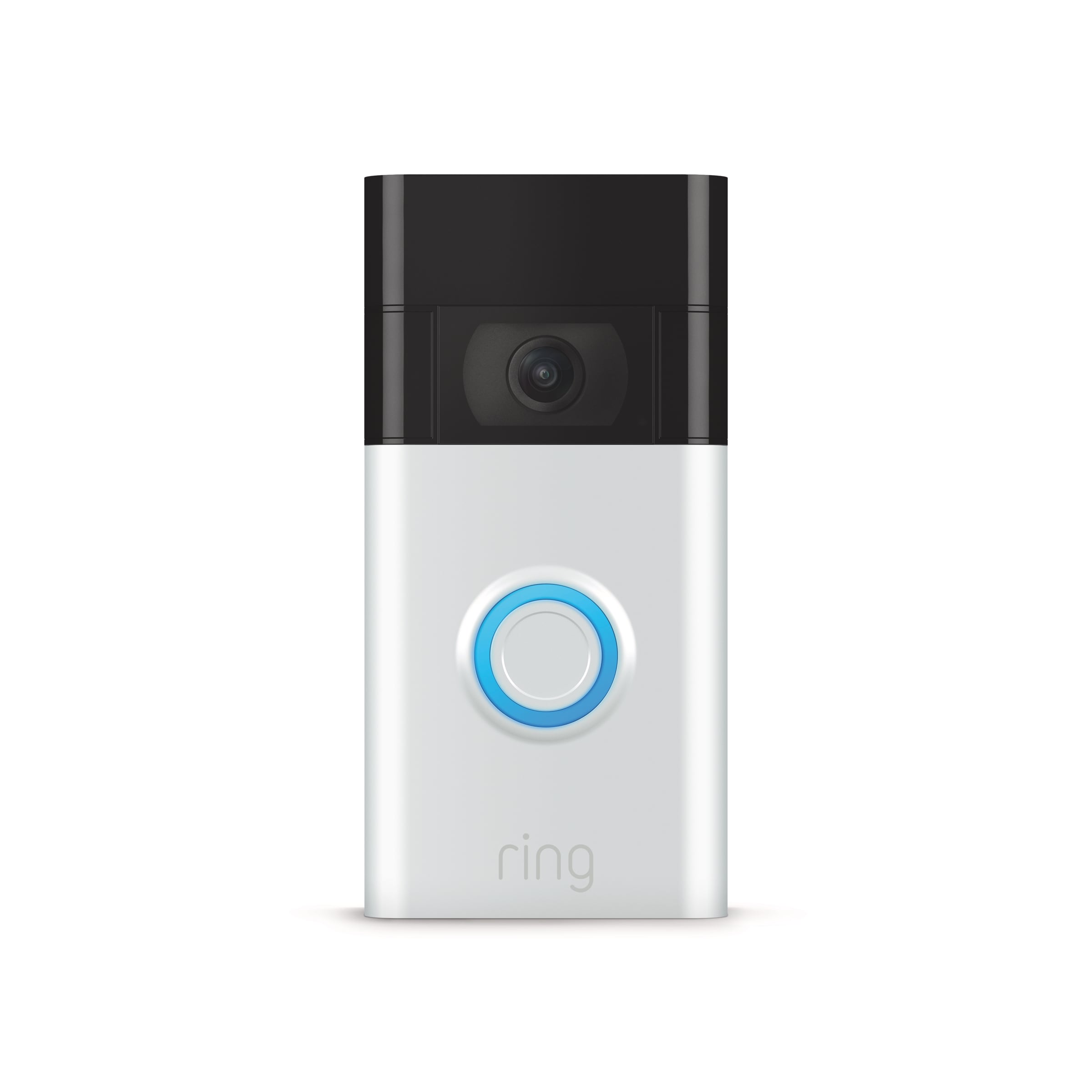 Video Doorbell - Smart Wireless WiFi Doorbell Camera with Built-in Battery, 2-Way Talk, Night Vision, Satin Nickel