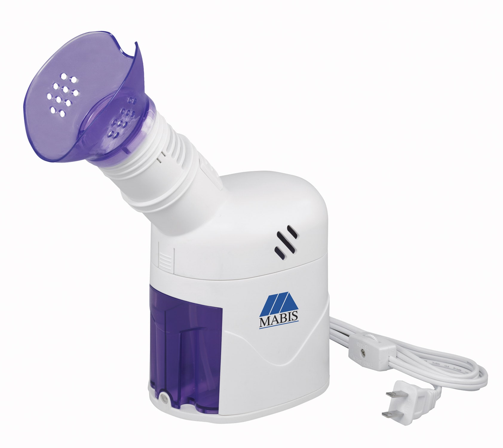 HealthSmart Mabis Personal Steam Inhaler Vaporizer With Aromatherapy Diffuser, Purple And White Warm mist Medium Room Console Humidifier - White #40-741-000