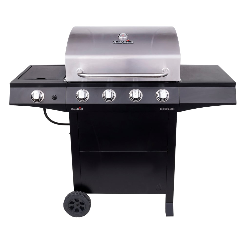 Performance Series Black 4 -Burner Liquid Propane Gas Grill 1 -Side Burner