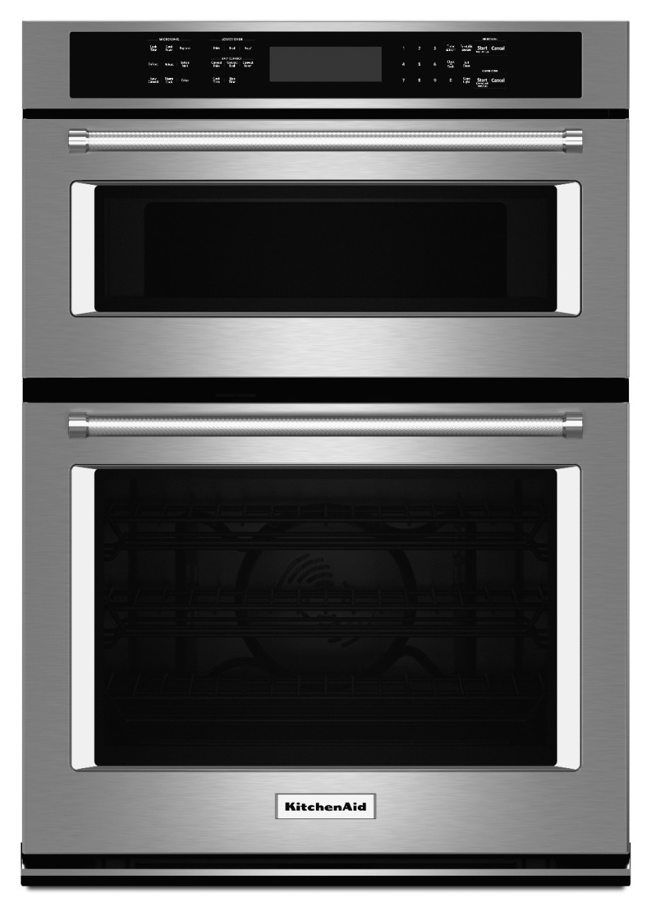 30 inch Self-cleaning Microwave Wall Oven Combo ( Stainless Steel )