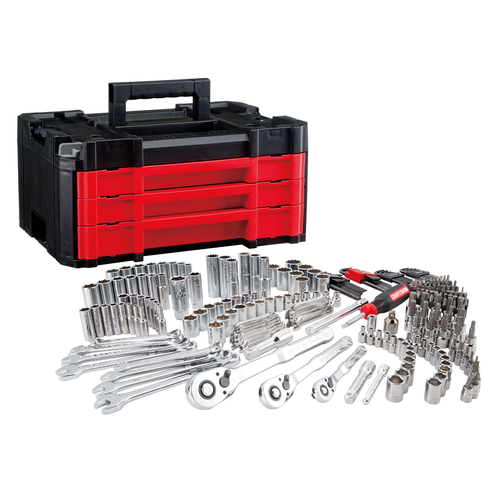 VERSASTACK 262 -Piece Metric and standard (SAE) Mechanics Tool Set with Hard Case