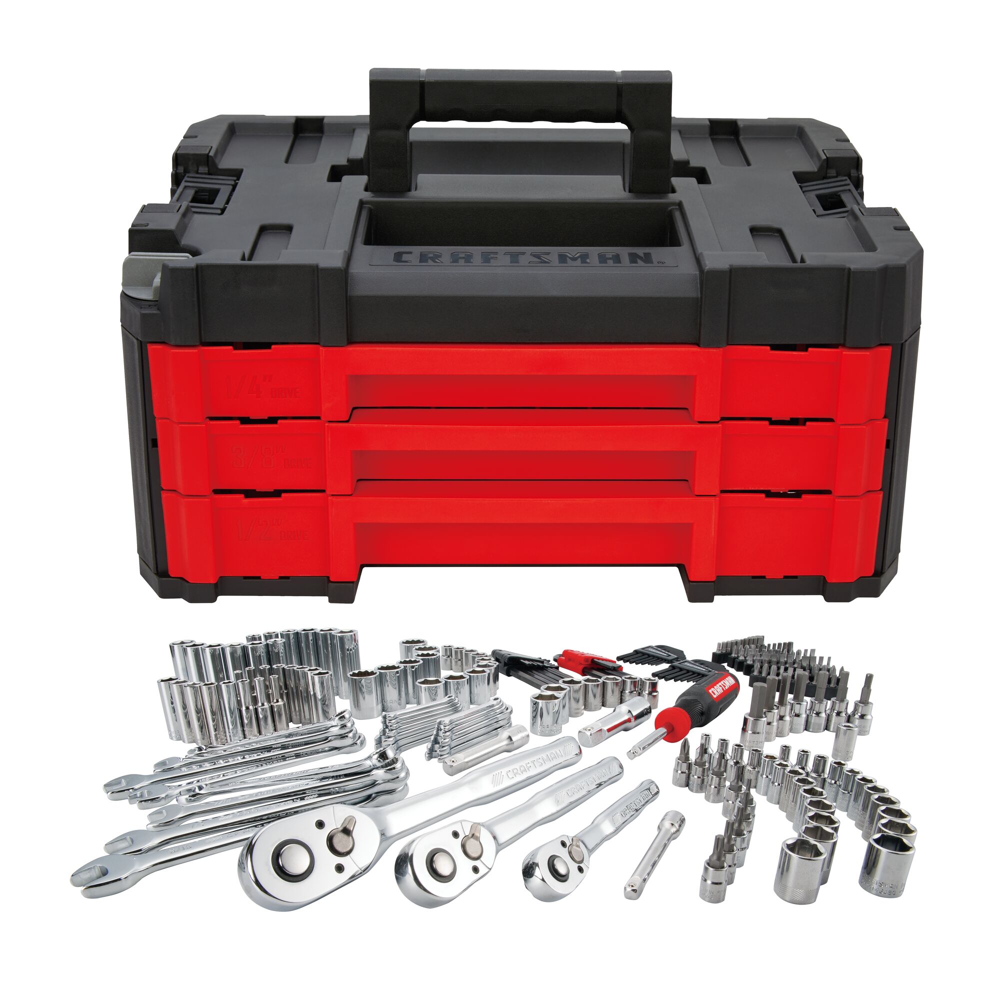 VERSASTACK 230 -Piece Metric and standard (SAE) Mechanics Tool Set with Hard Case