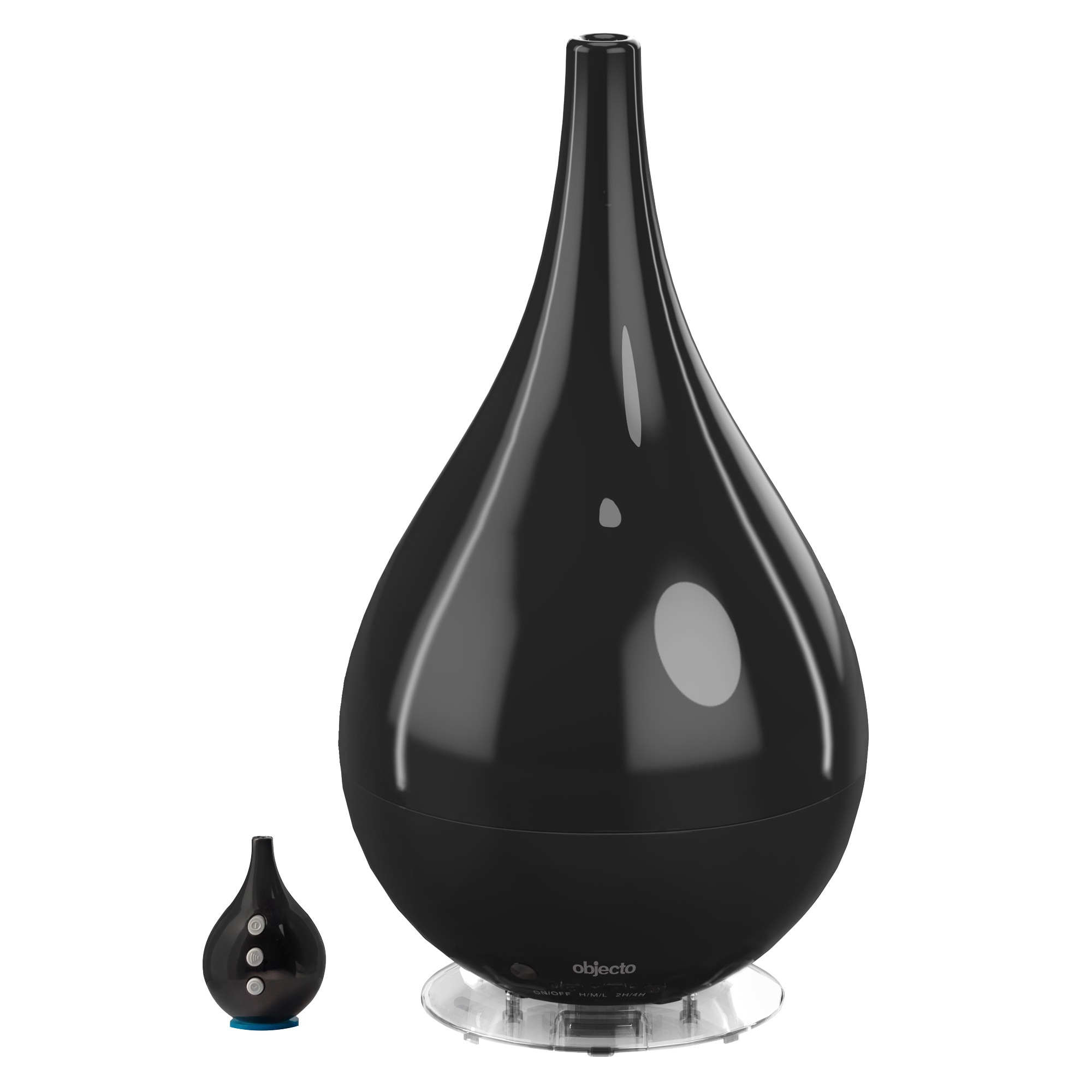 objecto Cool mist/Warm mist Medium Room Tabletop Humidifier - Black #HM27-9BL