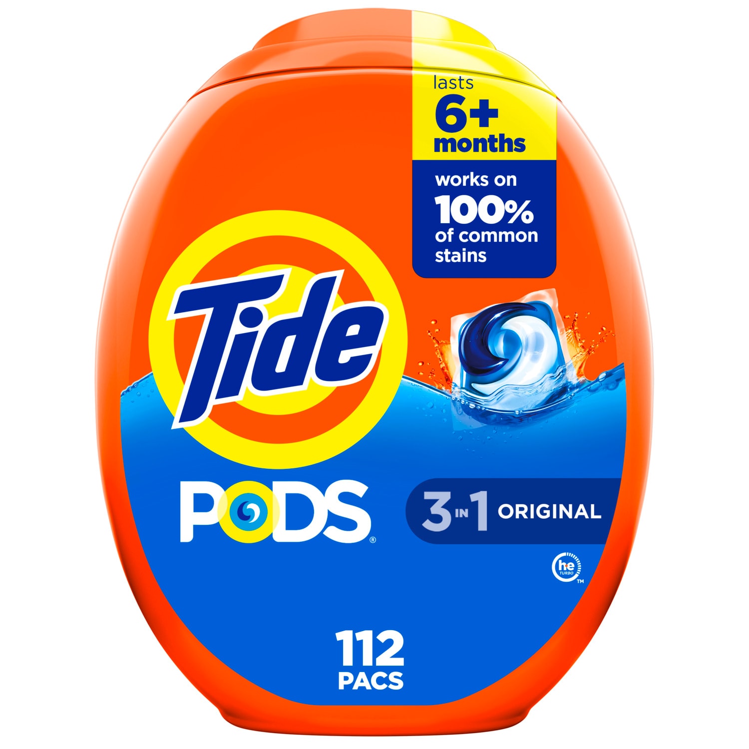 Pods Original HE Laundry Detergent 112 Loads 112 -Count