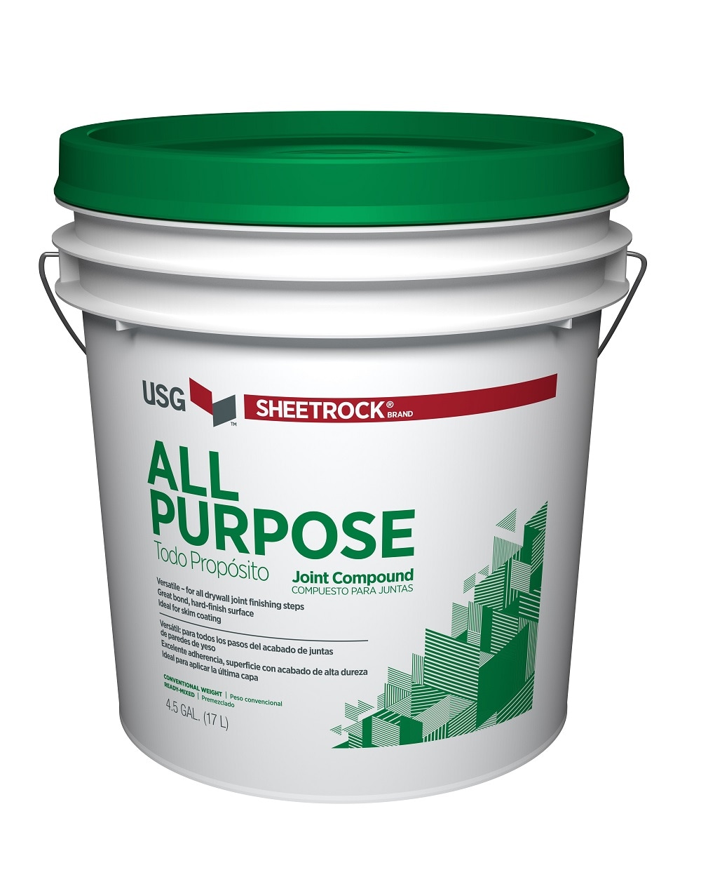 4.5 Gallons Premixed All-purpose Drywall Joint Compound Bucket