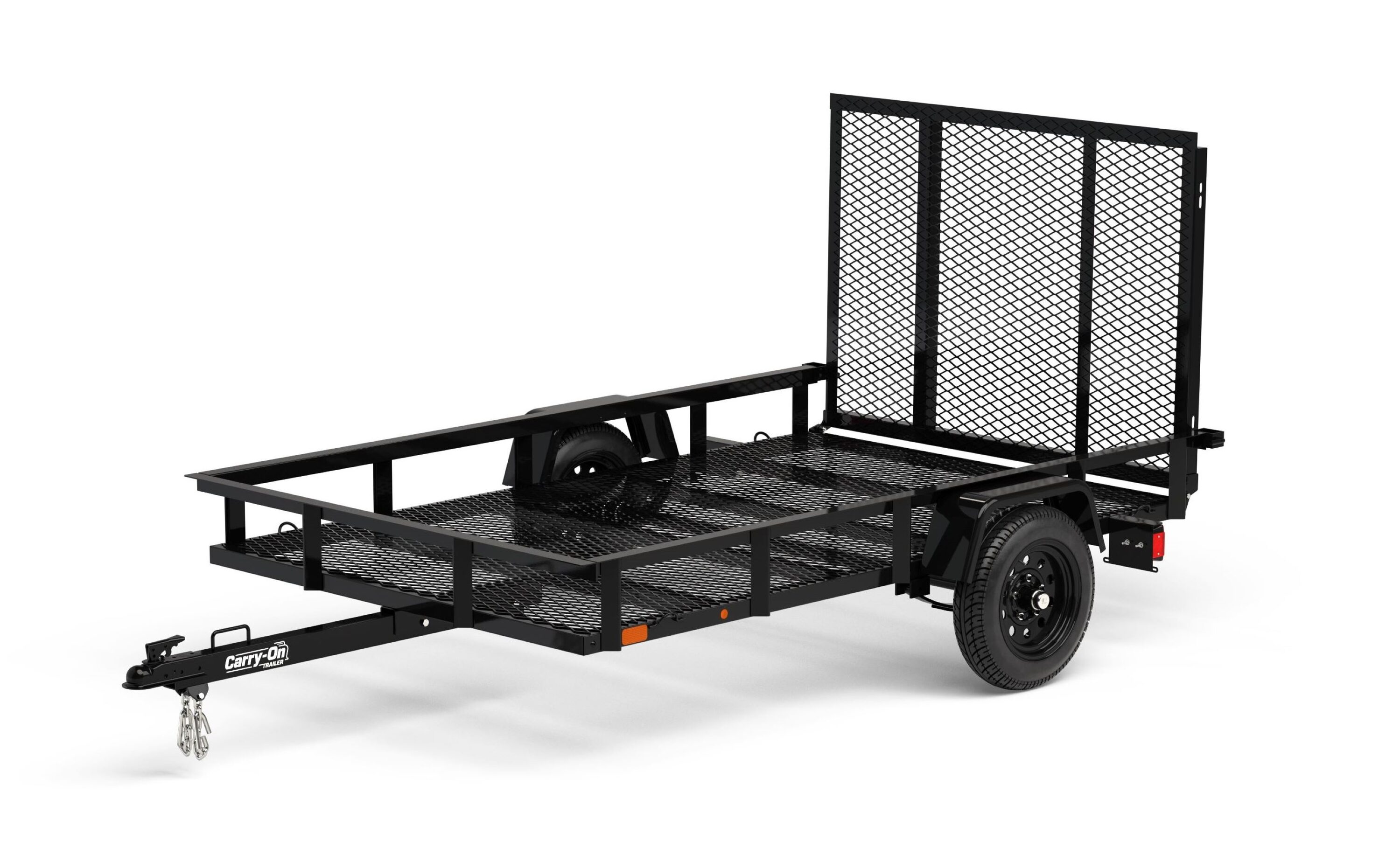 5-ft x 8-ft Steel mesh Utility Trailer with Ramp Gate ( 1625-lb Capacity )