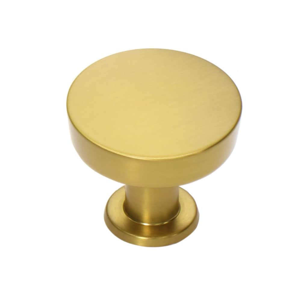 Vero 1-1/4-in Brushed Gold Round Transitional Cabinet Knob
