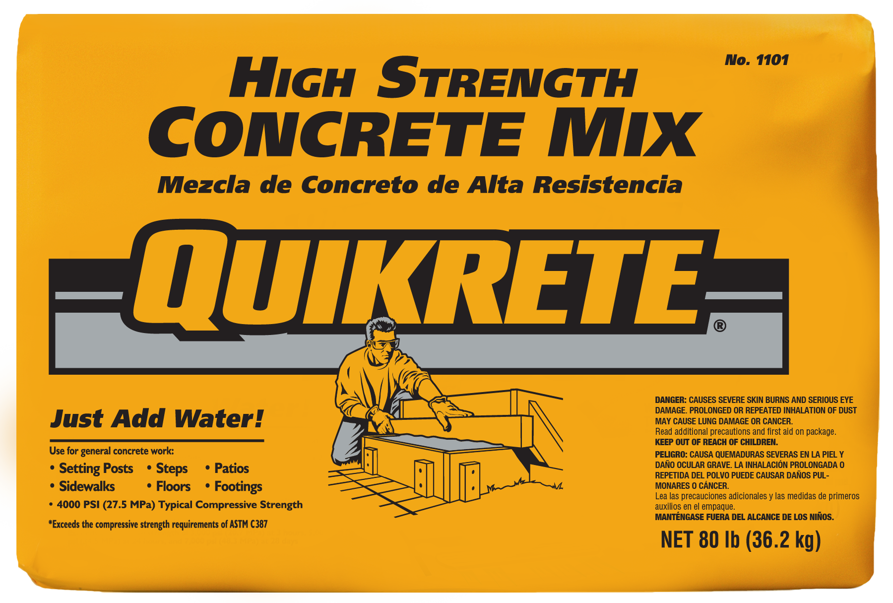 80 -lb High strength Concrete mix
