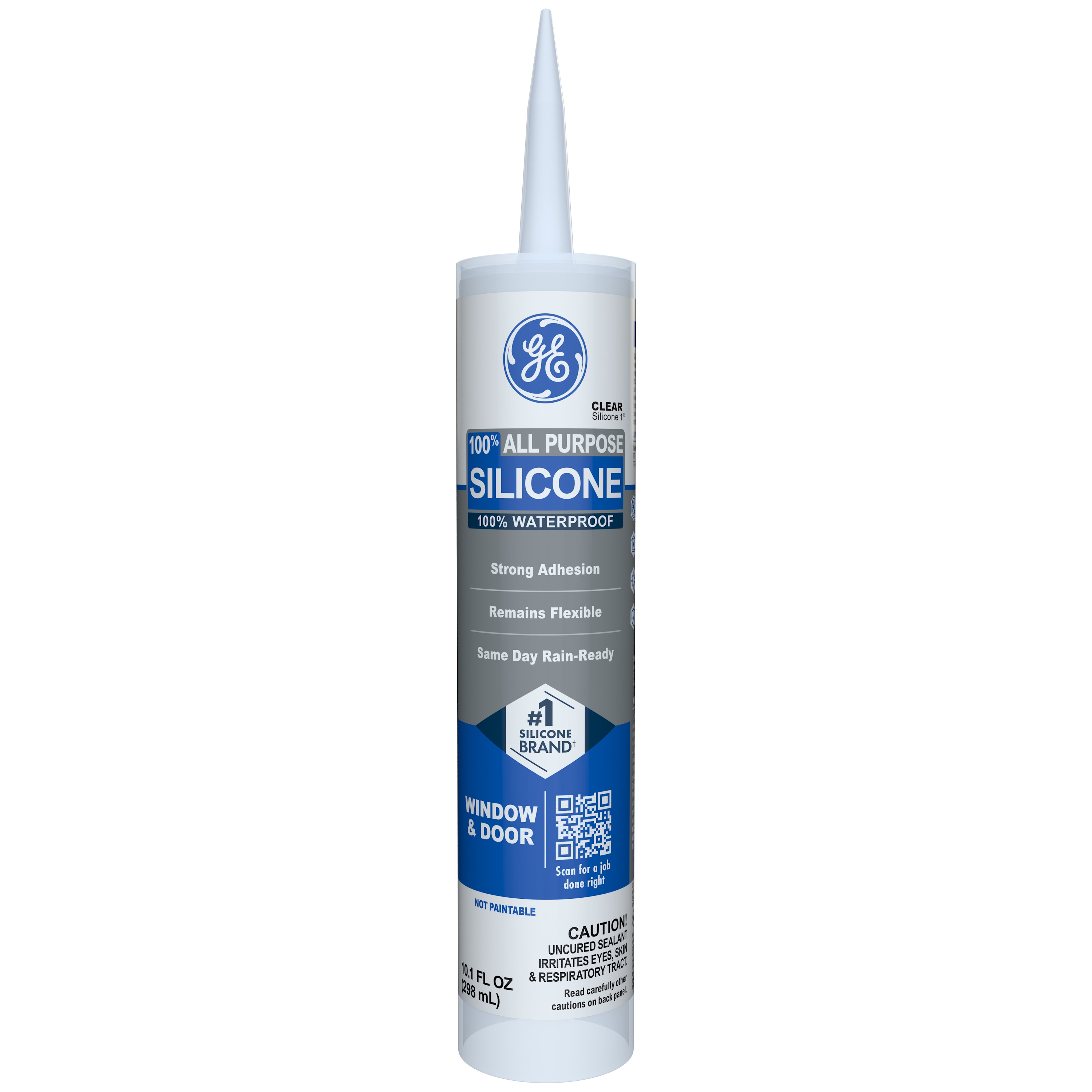 Silicone All Purpose 10.1-oz Window and Door Clear Silicone Caulk