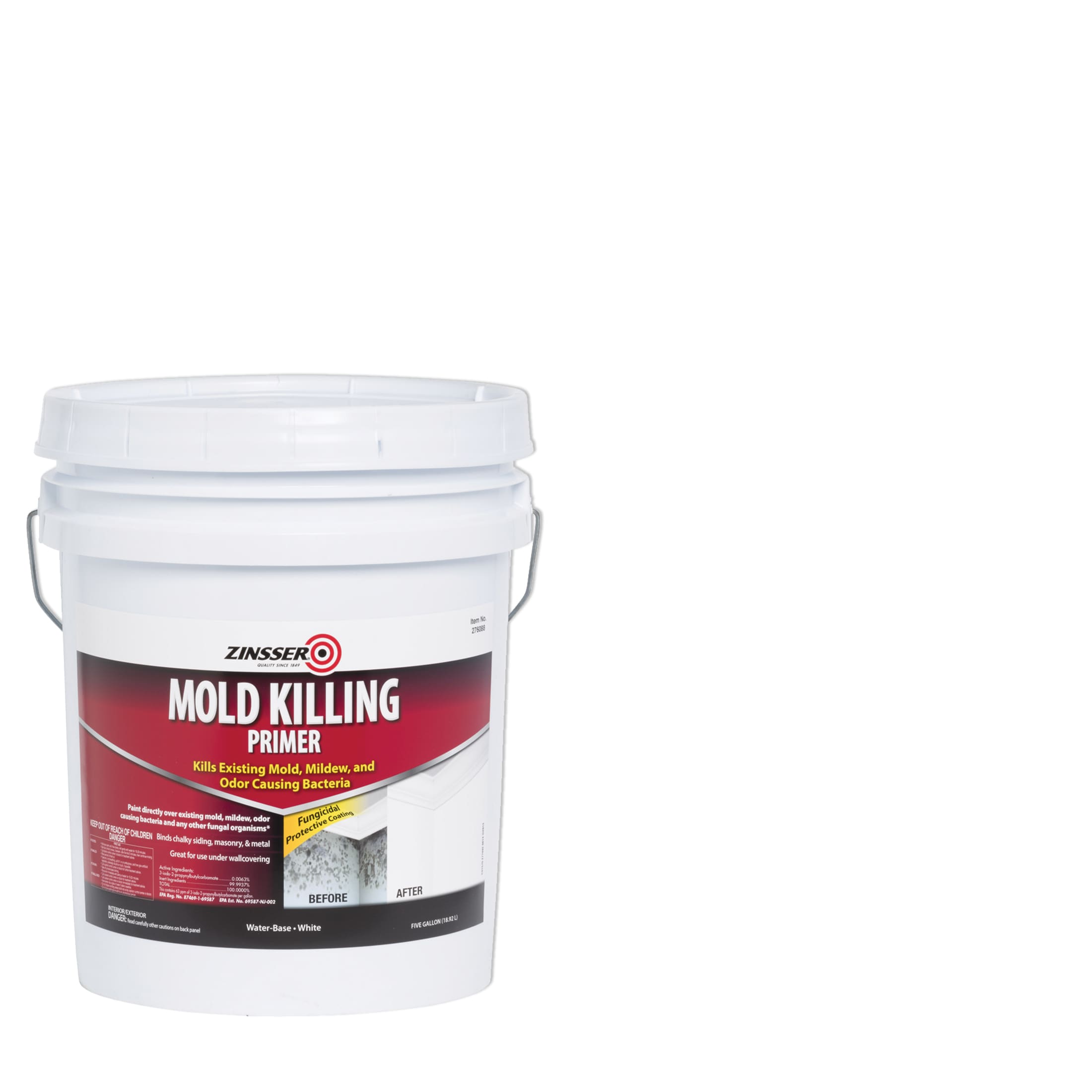 Mold Killing Interior/Exterior Multi-purpose Water-based Wall and Ceiling Primer ( 5-gallon )
