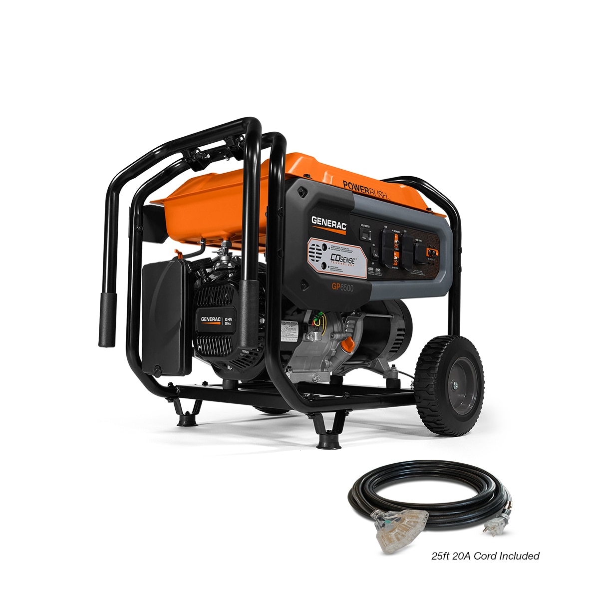 Gas-Powered (49 State) Portable Generator w/COsense 8125 / 6500 -Watt Gasoline Single fuel Portable Generator