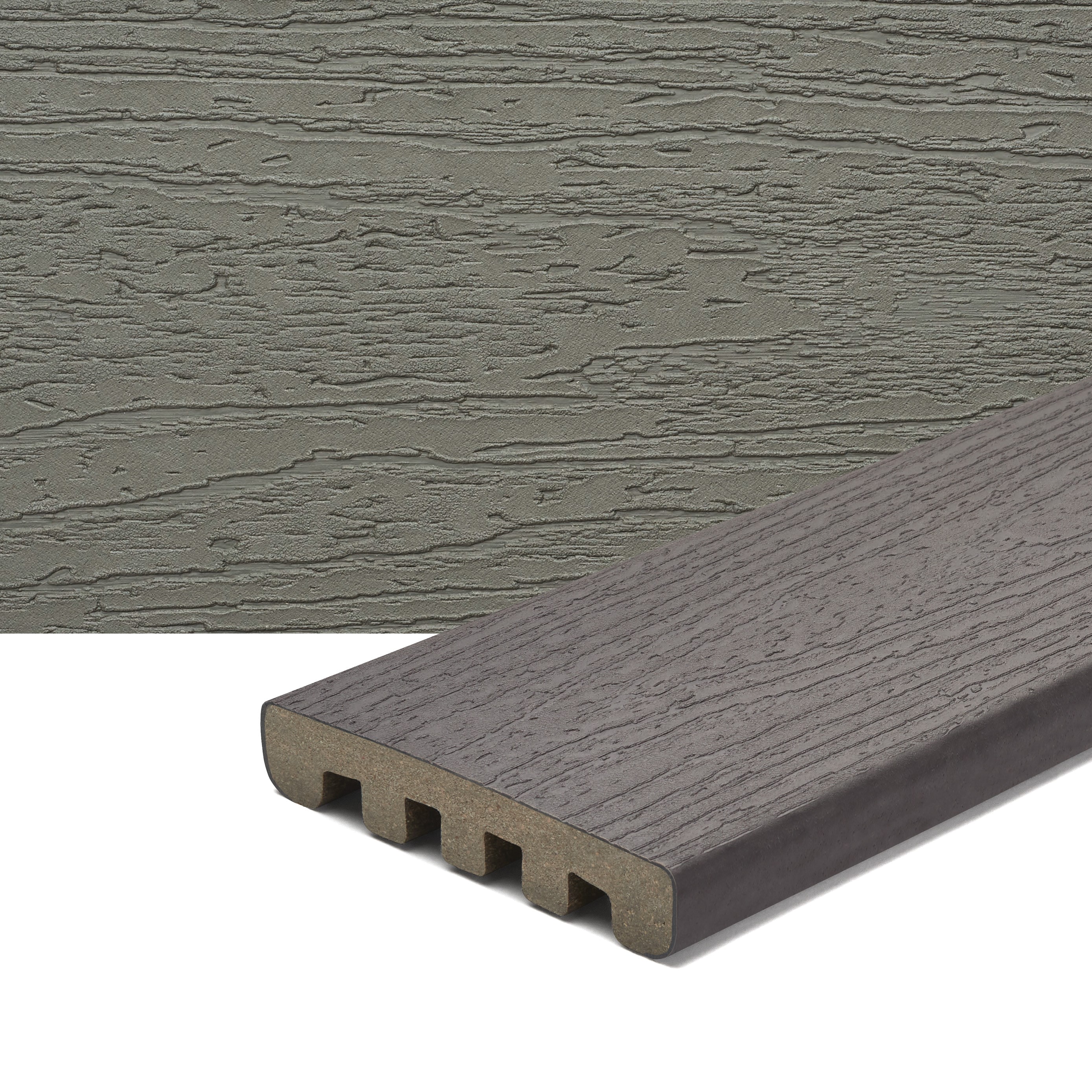 Enhance Basics 1-in x 6-in x 8-ft Clam Shell Square Composite Deck board