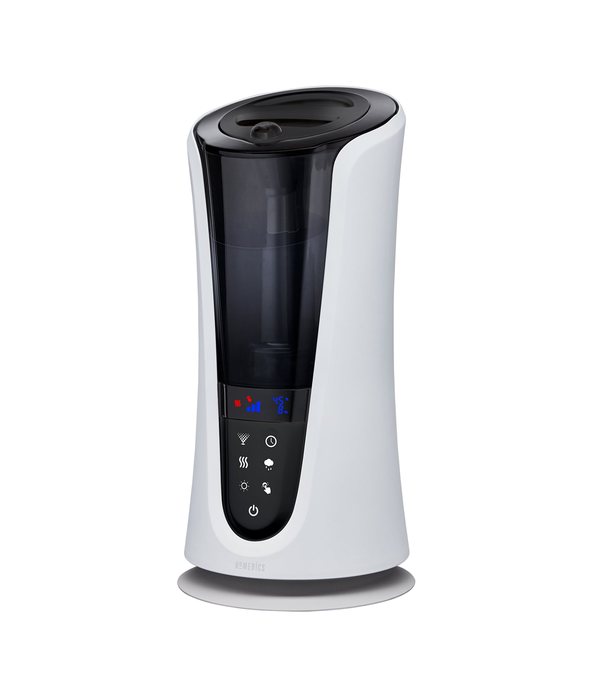 HOMEDICS Top-Fill 85-Hour Cool mist/Warm mist Medium Room Tower Humidifier - White #UHE-WMTF185