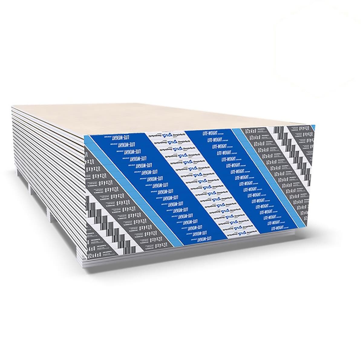 1/2-in x 4-ft x 8-ft Lite-Weight Regular Drywall Panel