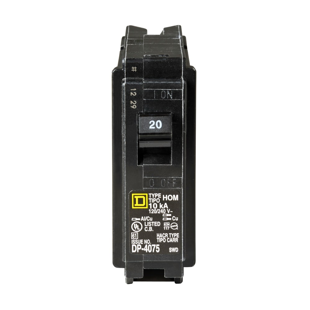 Homeline 20-amp 1 -Pole Standard trip Circuit Breaker