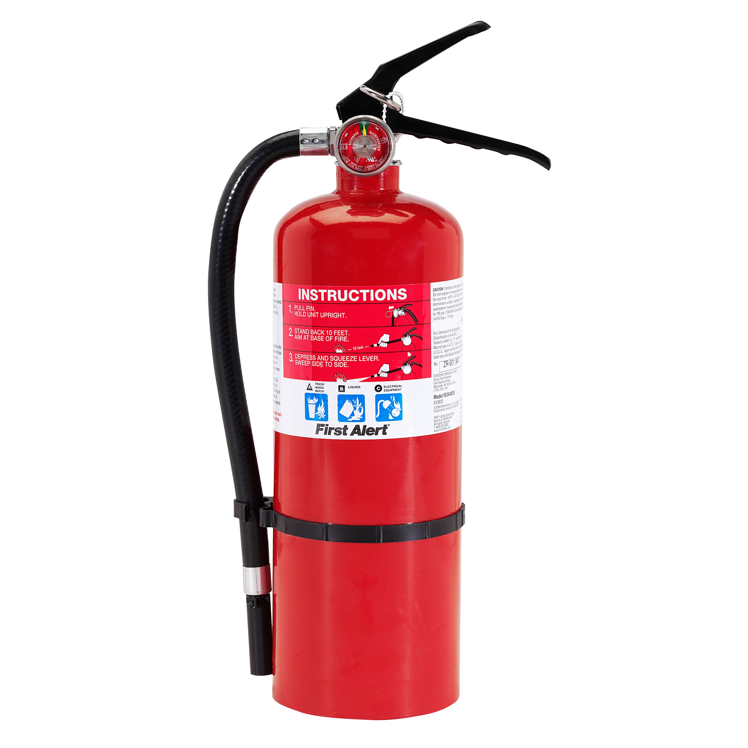 Home 2-A:10-B:C Commercial/Residential Rechargeable Fire extinguisher