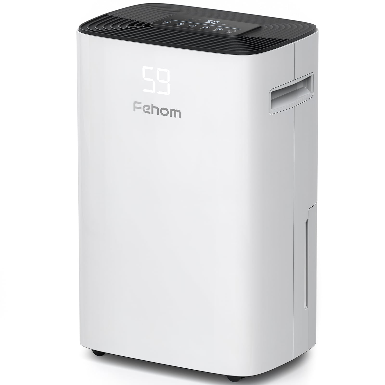 Fehom 50 -Pint Large Room Dehumidifier For Basements , Bathrooms , White #08F-PD